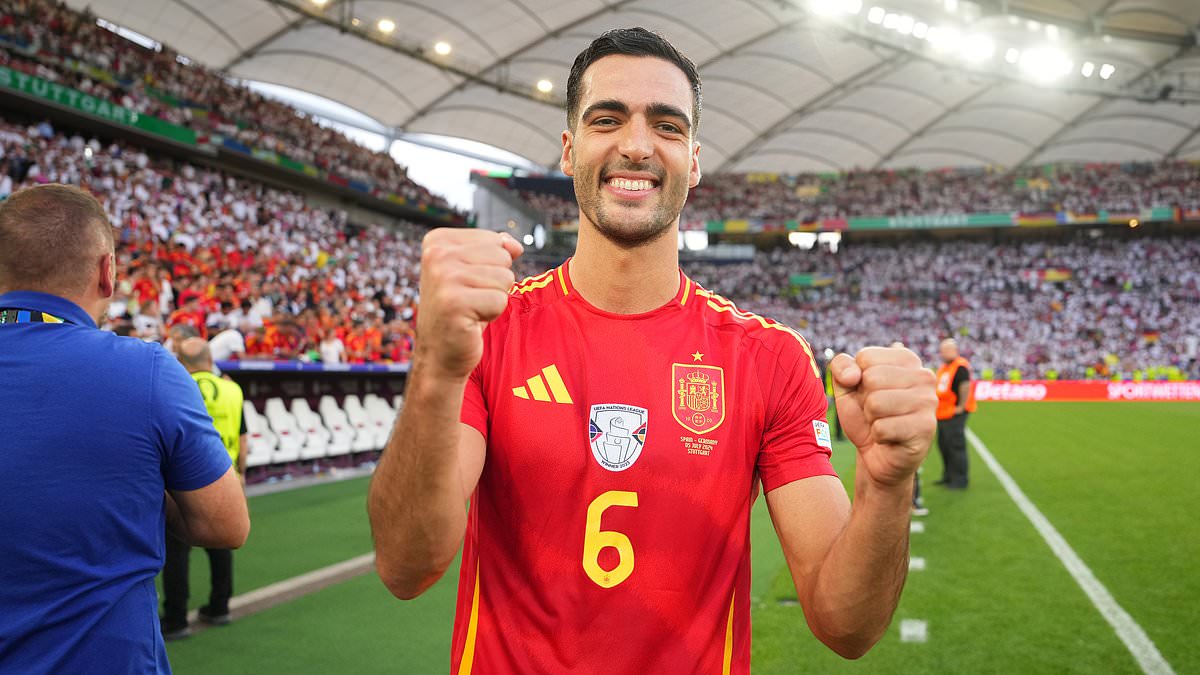 Arsenal AGREE £33m deal to sign Real Sociedad midfielder Mikel Merino on a four-year contract... as Gunners bolster Mikel Arteta's ranks ahead of title charge against Man City