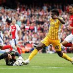 Arsenal held to 1-1 draw by Brighton as Rice sees red