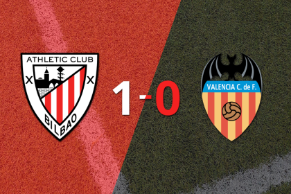 Athletic Bilbao derrotó 1-0 a Valencia