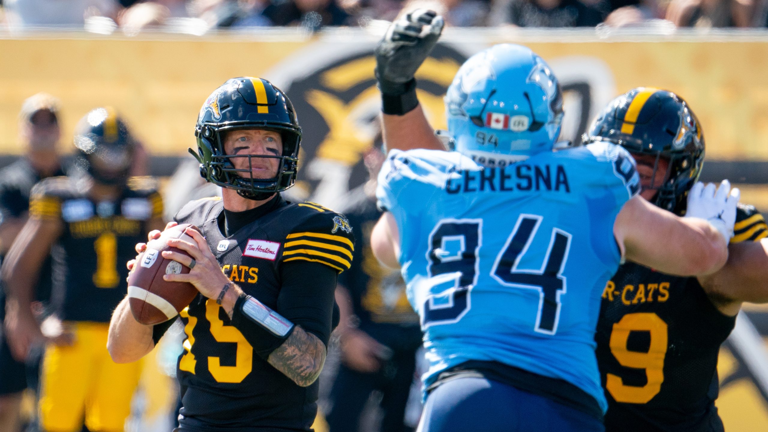 Bo Levi Mitchell brille avec les Tiger-Cats sur Labour Day