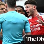 Brighton’s João Pedro pegs back Arsenal for point after Declan Rice sees red