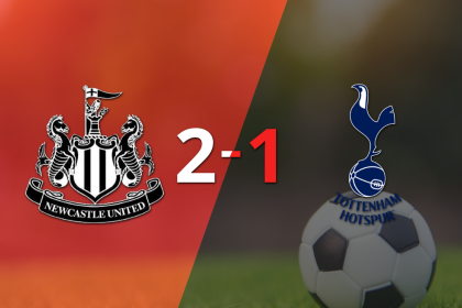 Con la mínima diferencia, Newcastle United venció a Tottenham por 2 a 1