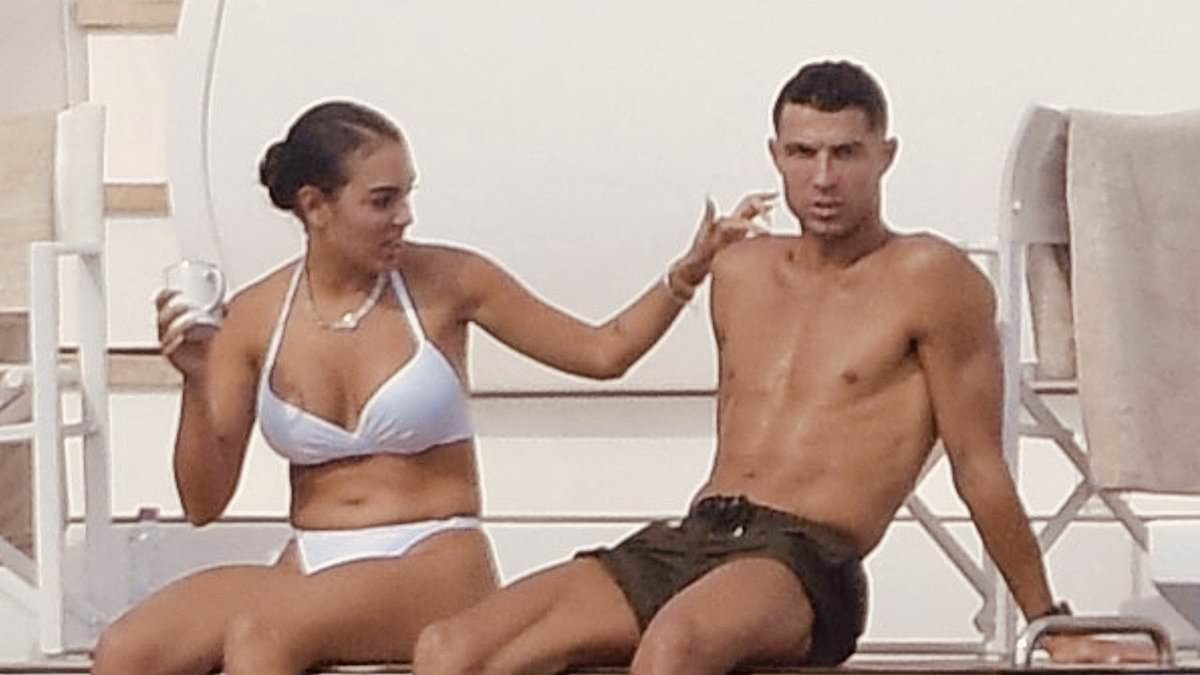 Cristiano Ronaldo packs on the PDA with bikini-clad Georgina Rodriguez as they enjoy a luxury yacht day in Saint-Tropez amid marriage rumours