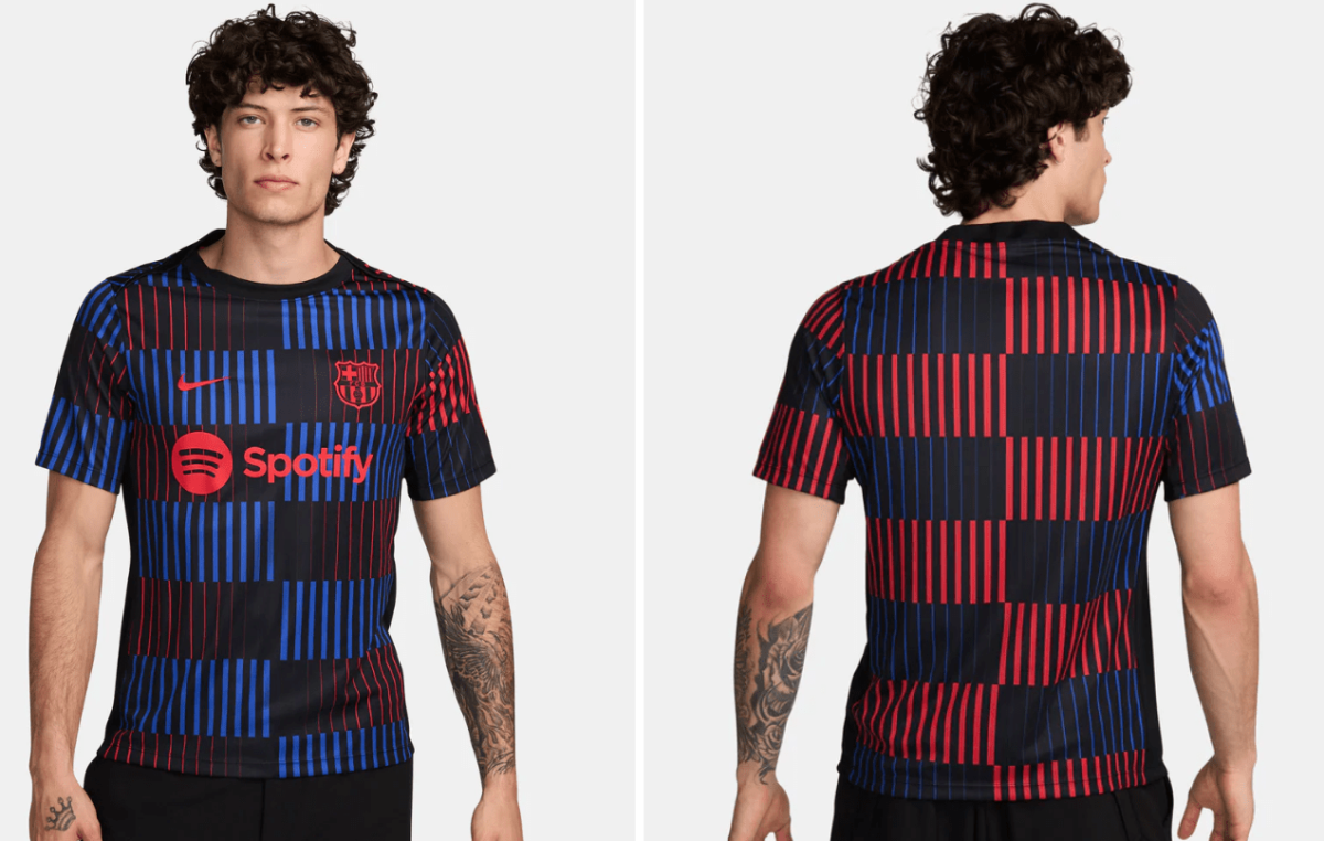 Découvrez le nouvel maillot d'entraînement de Barcelone !