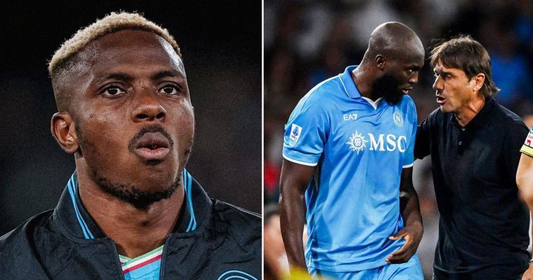 El final más triste para Victor Osimhen: sin dorsal y Lukaku le quitó su puesto en el Napoli