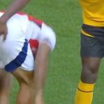 Gabriel Jesus has bum groped by Wolves star