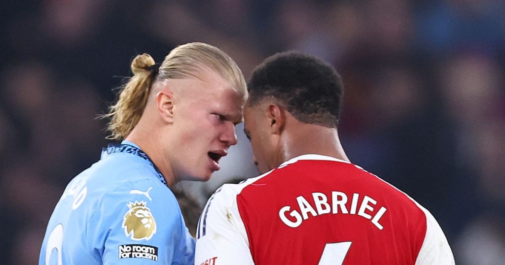 Haaland 'rattled' par Gabriel : tensions après le match Arsenal-City