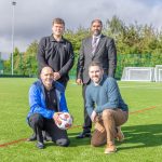 Inauguration d'un nouveau terrain de football à Worcester