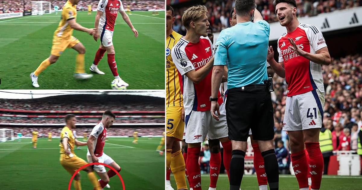 La insólita expulsión del Arsenal en el empate contra Brighton: “La peor tarjeta roja que he visto en mi vida”