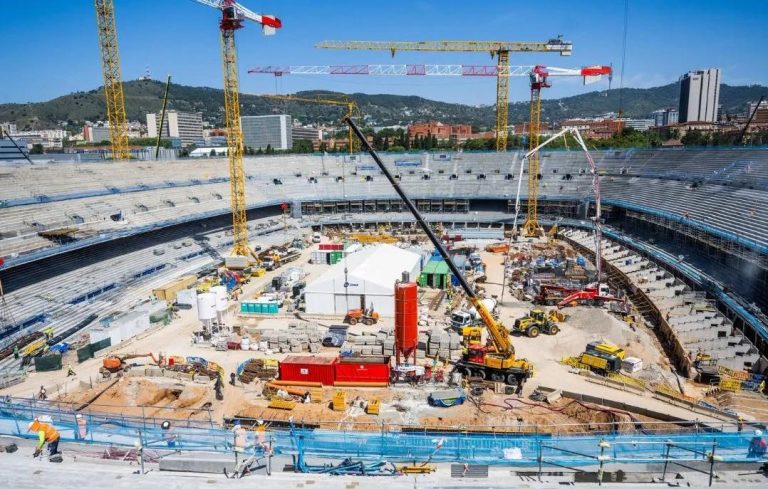 Les travaux du Spotify Camp Nou avancent vers le retour du Barça