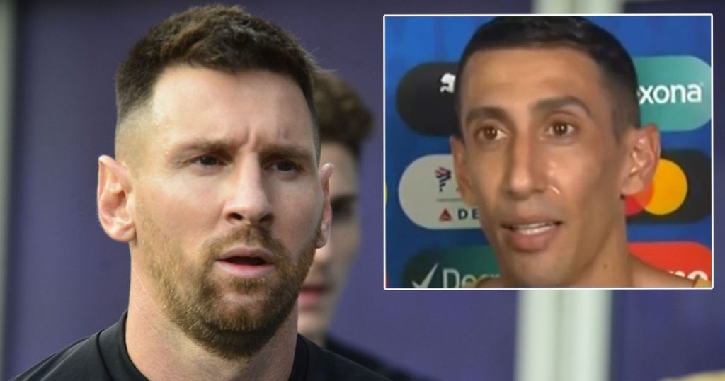 Lionel Messi shows true colours with message to Angel Di Maria that made him cry