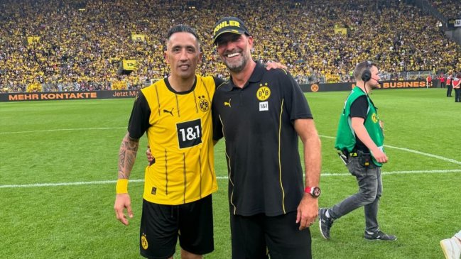 Lucas Barrios et Jürgen Klopp se retrouvent à Dortmund