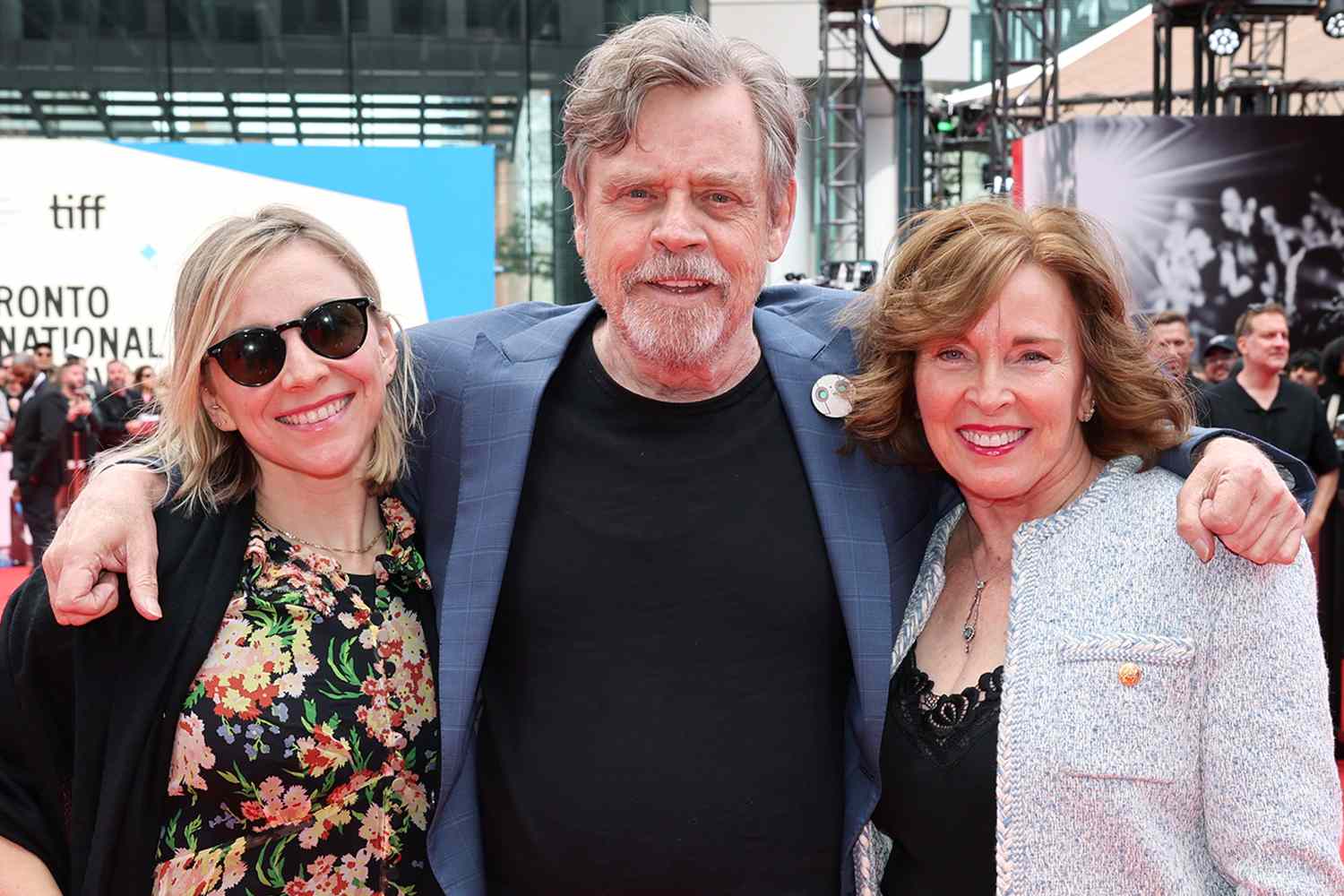 Mark Hamill et sa famille à la première de The Wild Robot