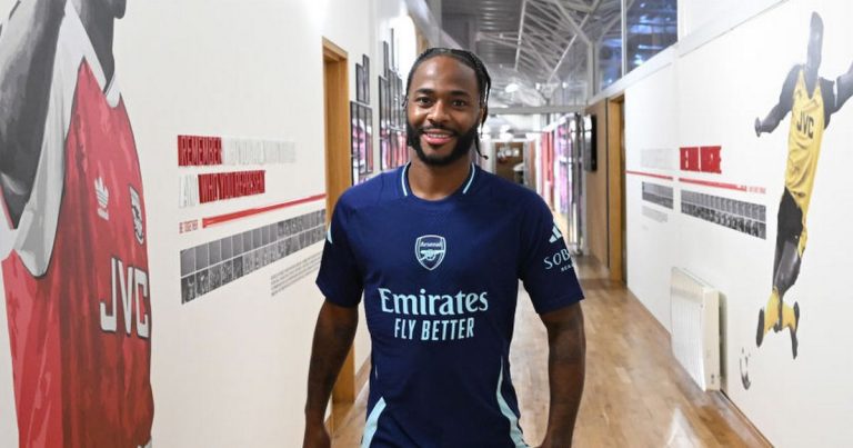 Raheem Sterling débute son entraînement individuel avec Arsenal avant son premier match contre Tottenham