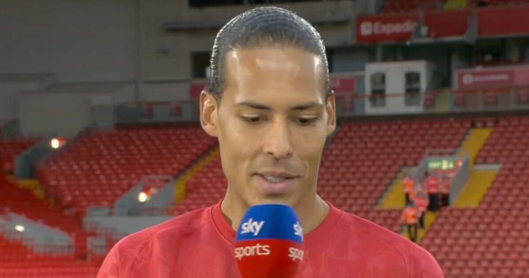 Virgil van Dijk gives Liverpool hammer blow with fresh comments on