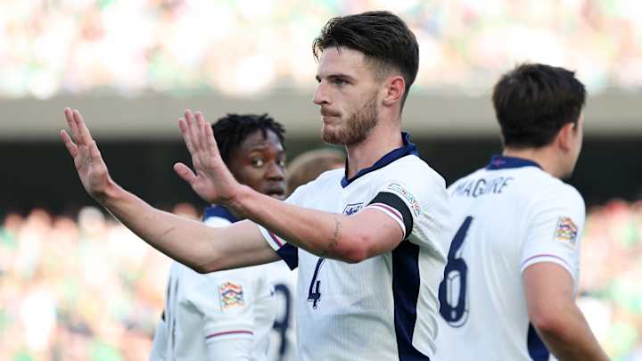 Declan Rice opened the scoring for England against Ireland