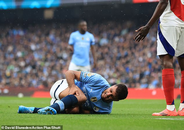 Rodri blessé sur le terrain