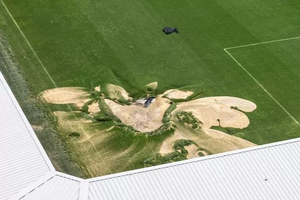 Dégâts au stade d'AFC Wimbledon