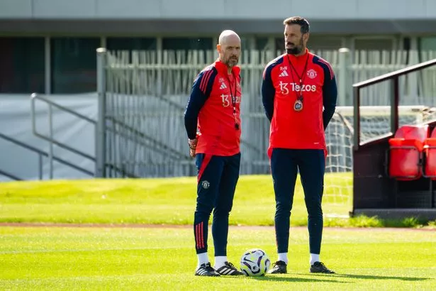 Séance d'entraînement de Manchester United avec Erik ten Hag et Ruud van Nistelrooy