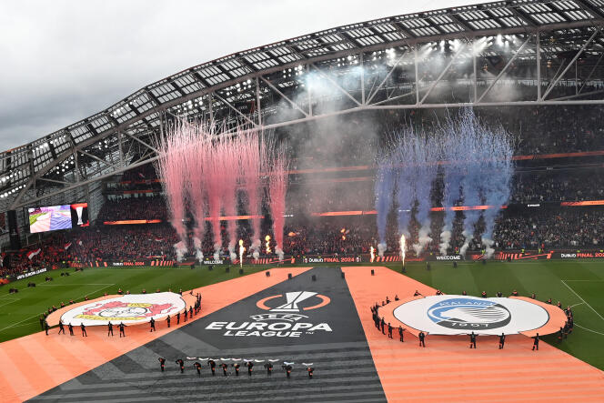 Lors de la finale de la Ligue Europa, le 22 mai 2024 à Dublin.