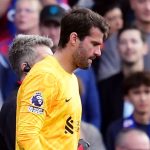 Alisson Becker absent jusqu'après la trêve internationale