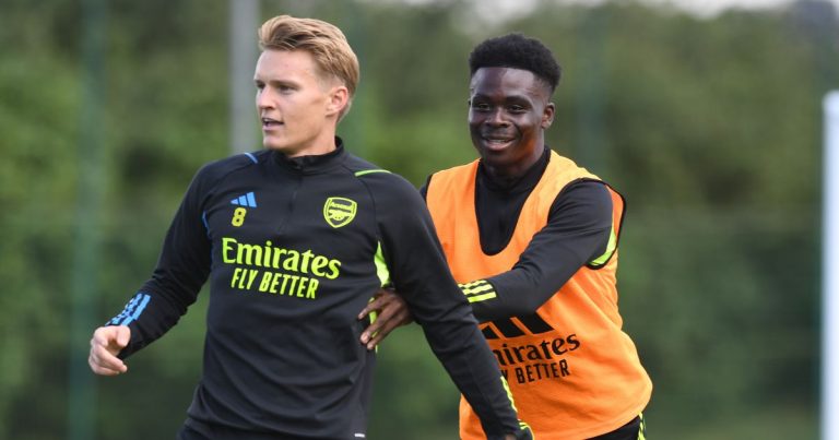 Arsenal : Mises à jour sur les blessures de Saka et Odegaard