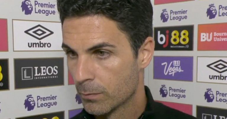 Arteta réagit au carton rouge de Saliba contre Bournemouth