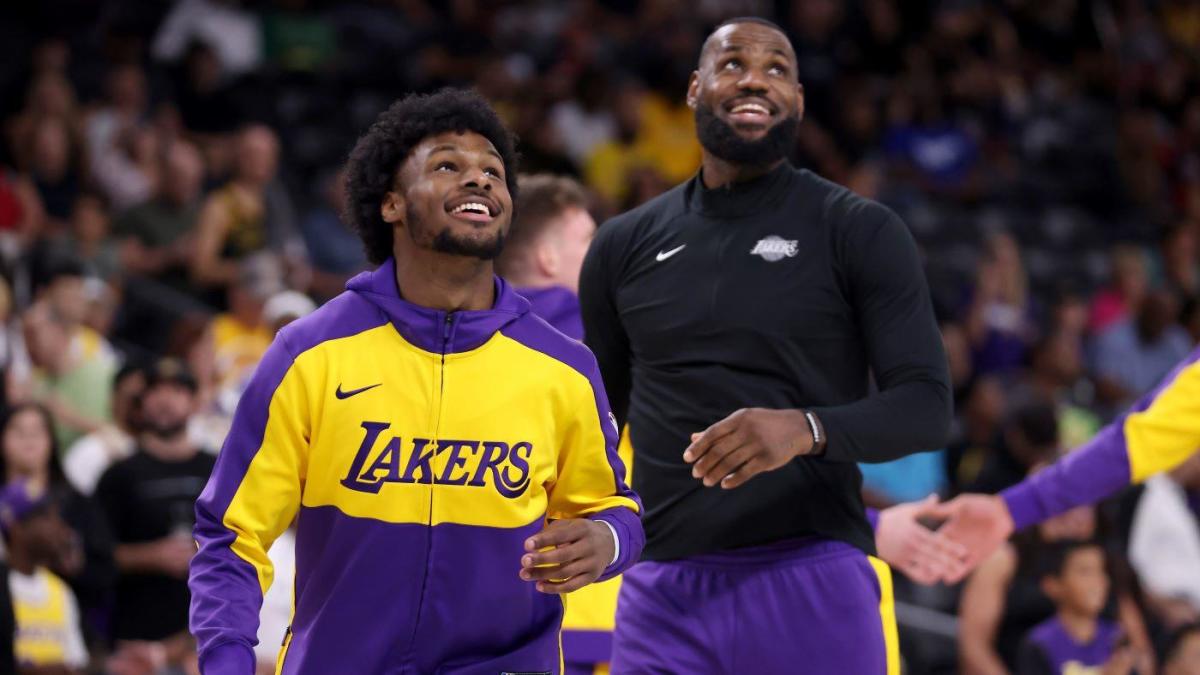 Bronny et LeBron James prêts à faire l'histoire en NBA