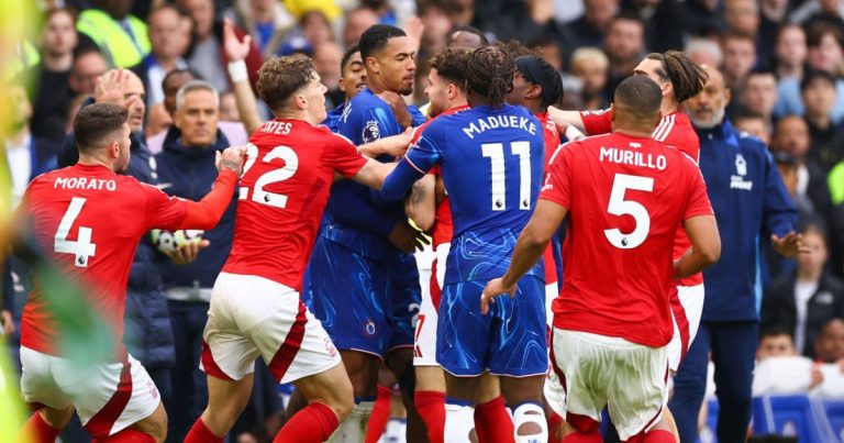 Chelsea et Nottingham Forest: Un match tendu et un combat sur le terrain