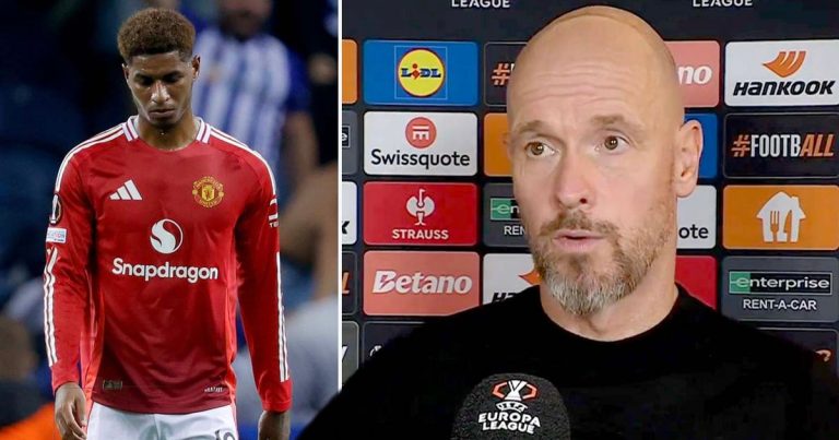 Erik ten Hag et la décision surprenante sur Rashford contre Porto