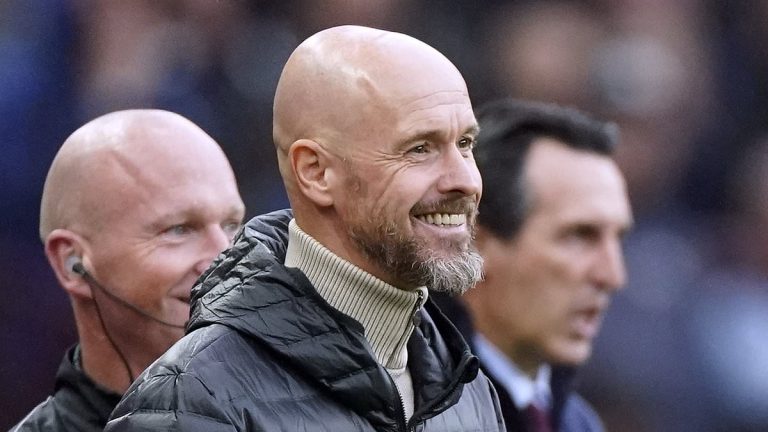 Erik ten Hag reste en charge de Manchester United contre Brentford