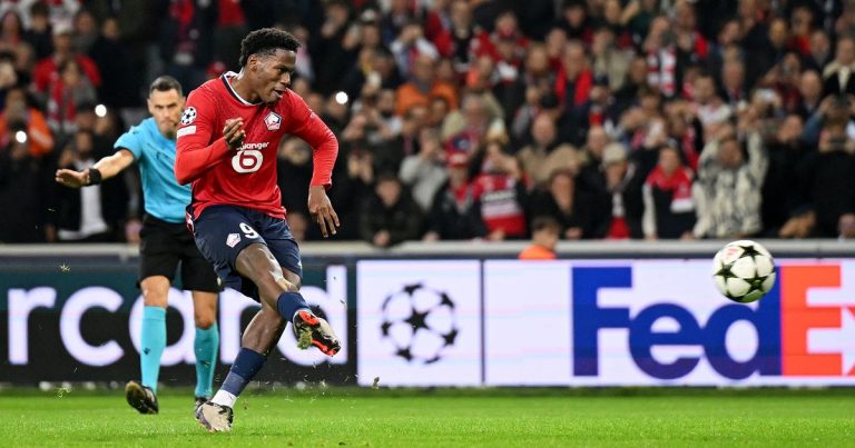 Jonathan David brille avec Lille contre le Real Madrid