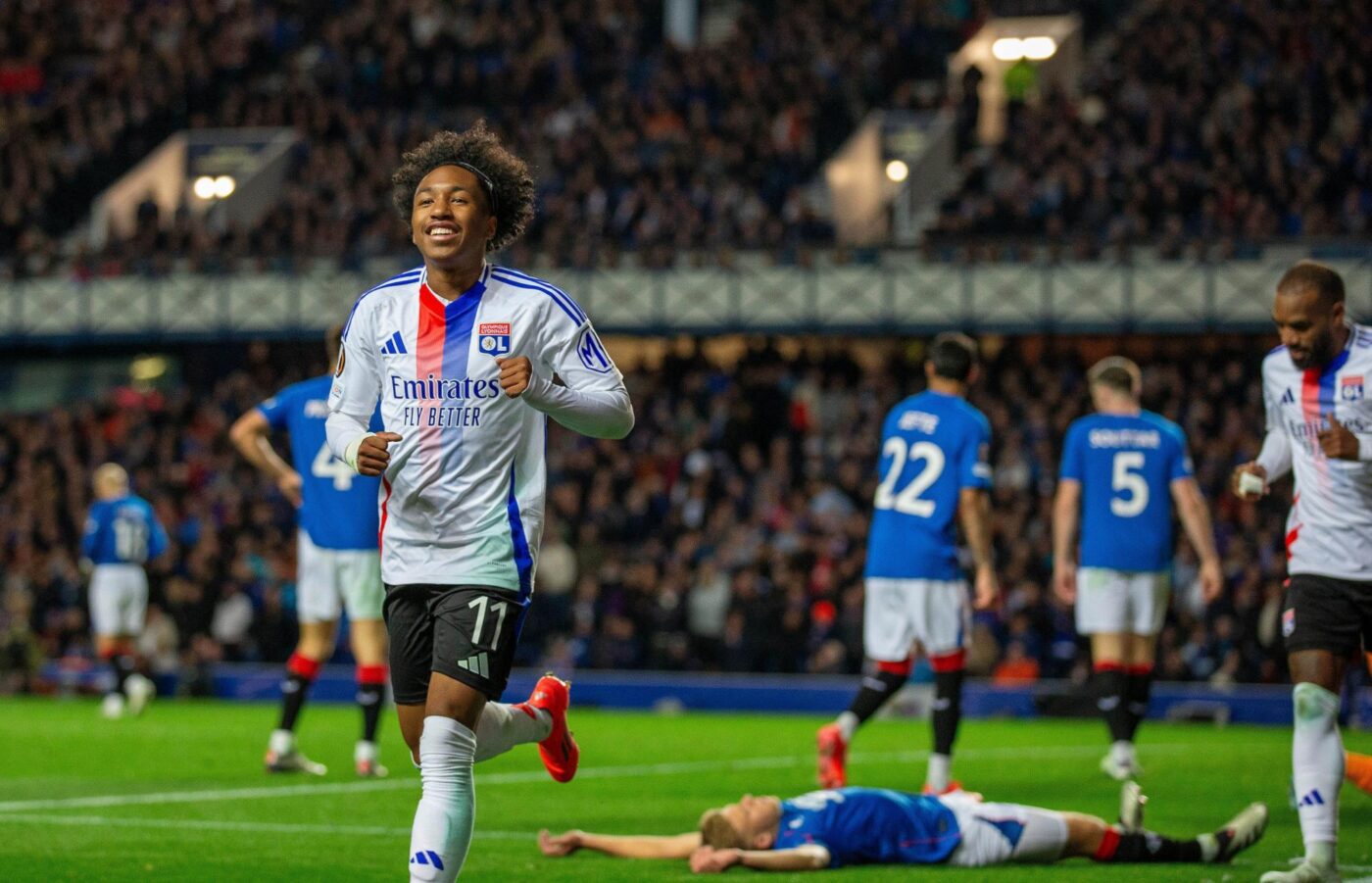 L’OL écrase les Rangers à Glasgow (1-4) en Ligue Europa