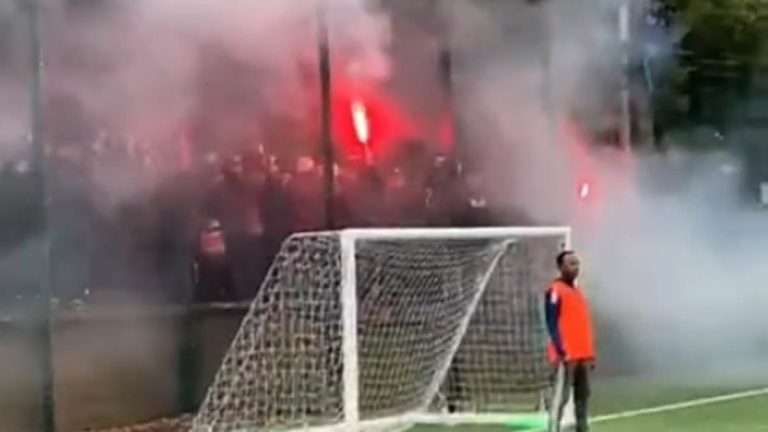 Les ultras du PSG enflamment Londres avant le match contre Arsenal