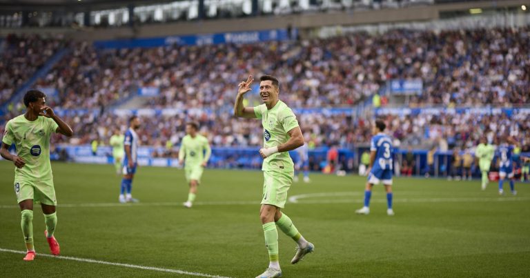 Lewandowski brille : le Barça triomphe 3-0 en Liga