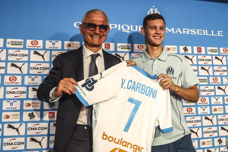 Marseille : Valentin Carboni en difficulté à l'OM malgré 35 ME