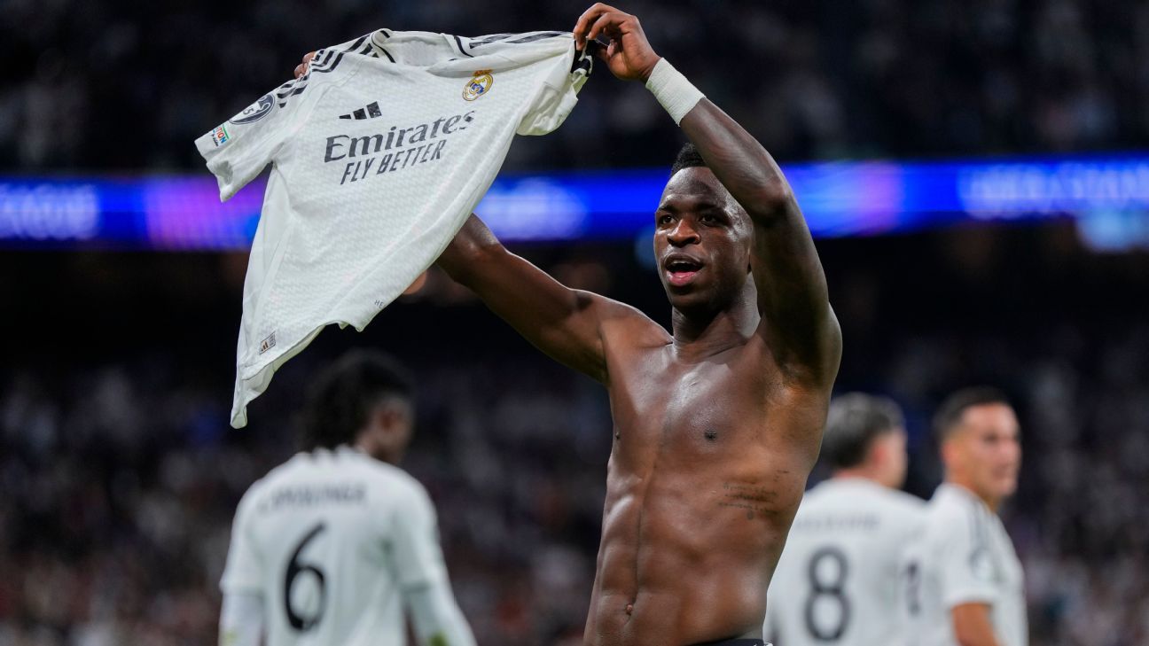 Vinícius Jr. brille avec un triplé lors de la victoire de Madrid