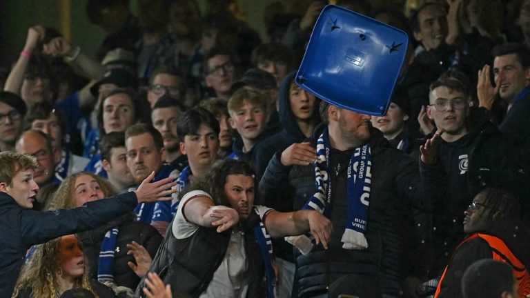 Violence des supporters de Gent lors de la défaite contre Chelsea