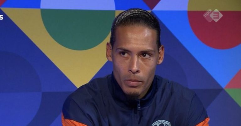 Virgil van Dijk frustré après son carton rouge avec les Pays-Bas