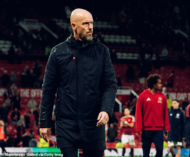 Erik ten Hag à Old Trafford après la défaite de son équipe contre Tottenham