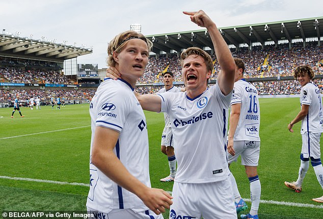 Andri Gudjohnsen a marqué deux fois pour Gent depuis son transfert en Belgique.