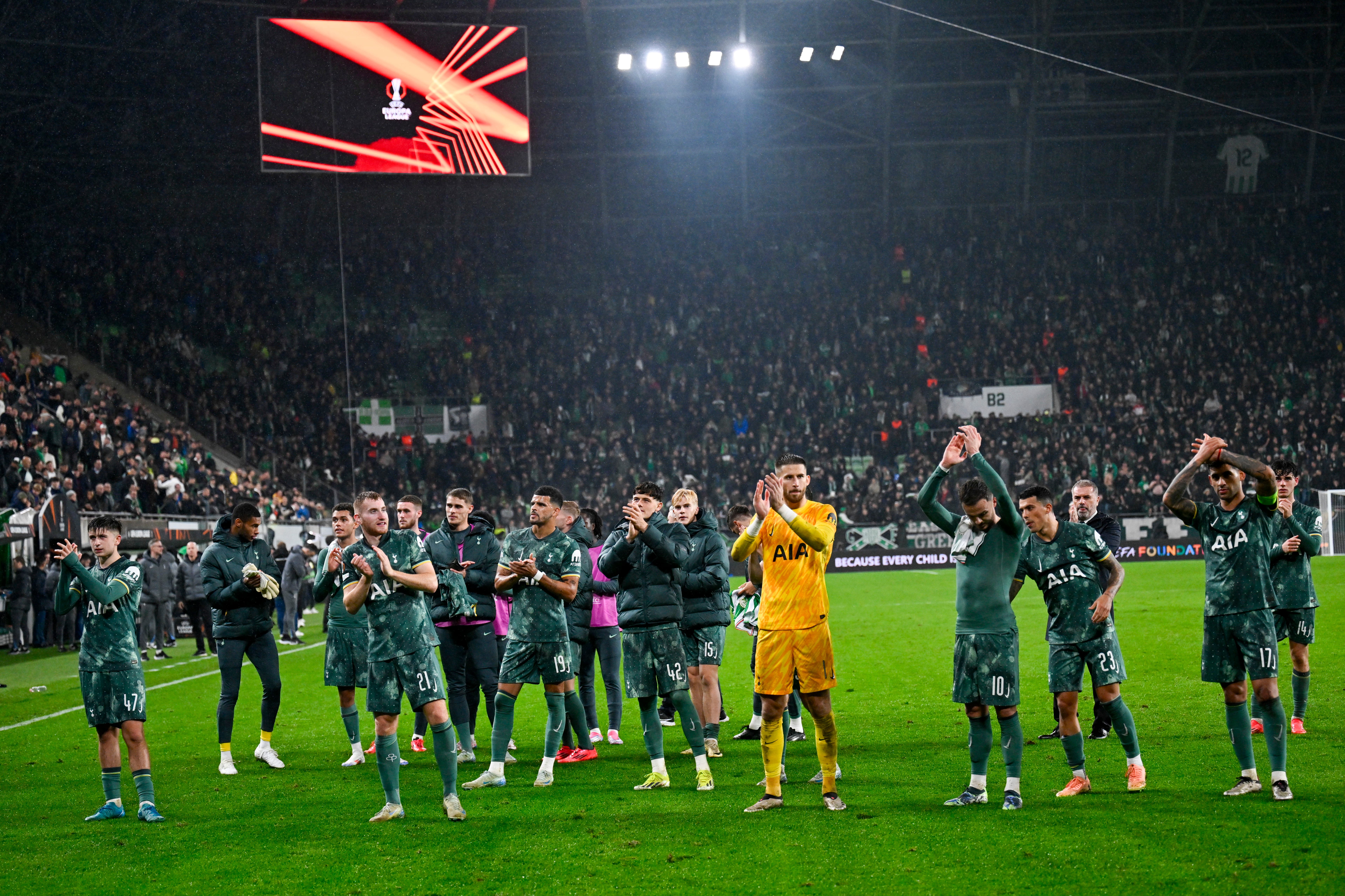 Une équipe de Tottenham composée de jeunes joueurs a remporté une victoire contre Ferencvaros