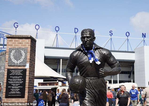 Statue de Dixie Dean à Goodison Park