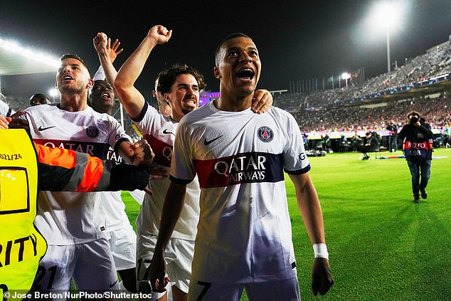 Mbappé lors de la victoire 4-1 contre Barcelone.