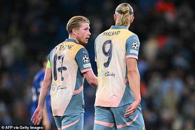 Kevin De Bruyne et Erling Haaland