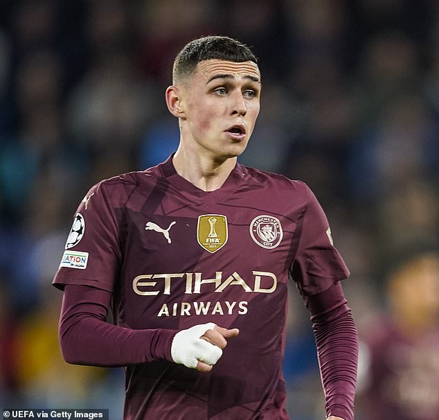 Phil Foden avec Manchester City