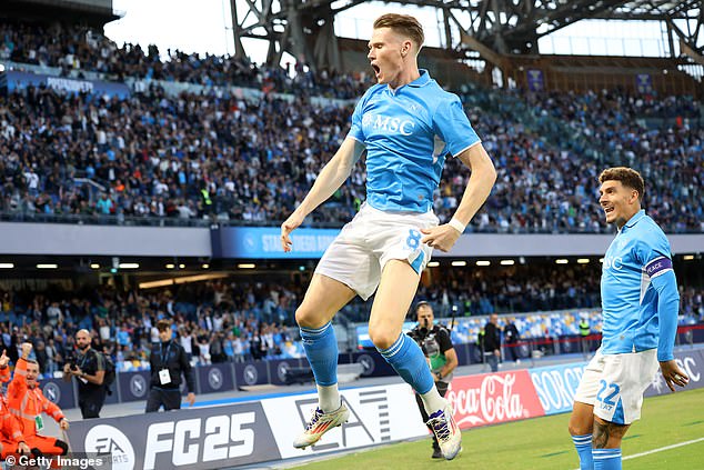 Scott McTominay ouvre le score après 25 secondes pour Napoli