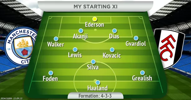 Formation de Manchester City