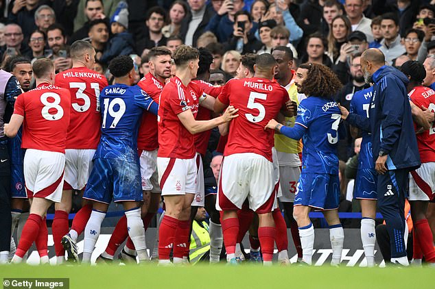 Both clubs could face FA charges for failing to control their players during a fracas