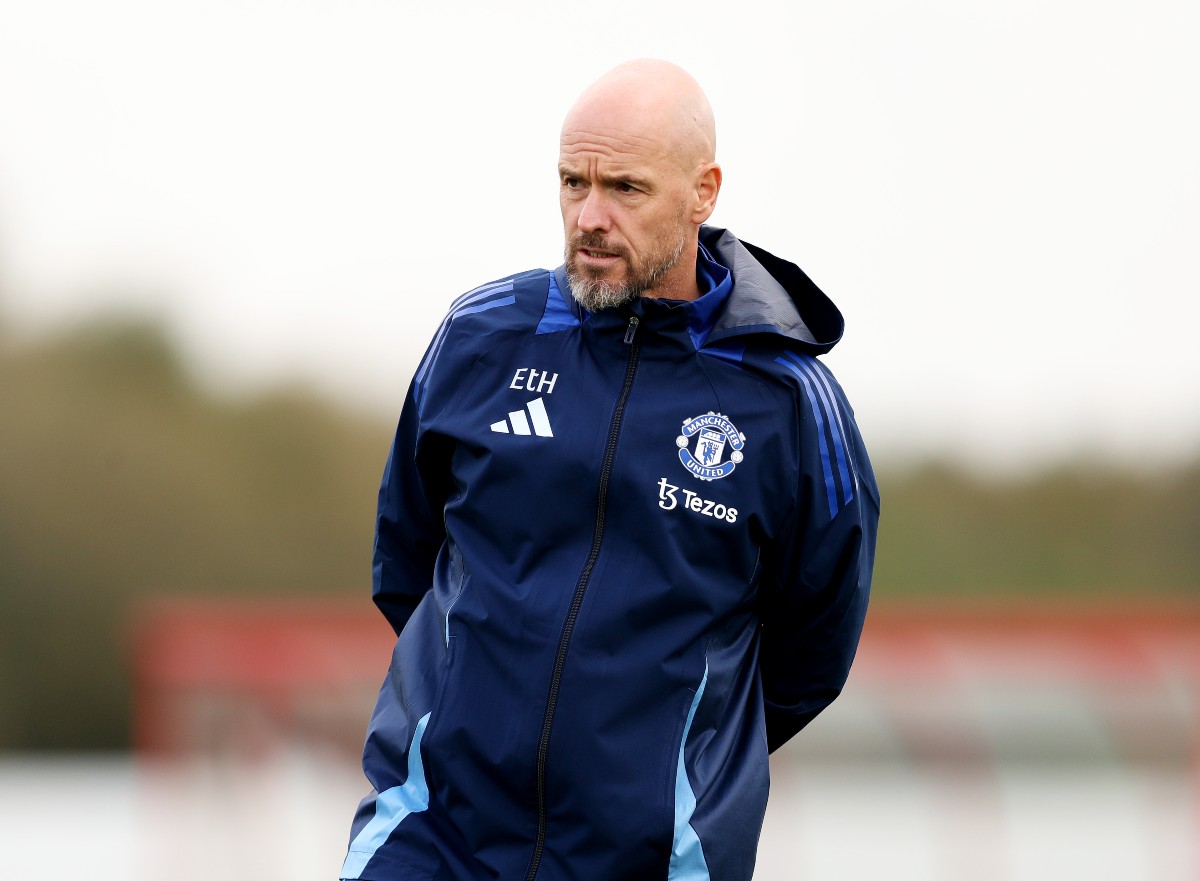 Erik ten Hag Man United training 2024